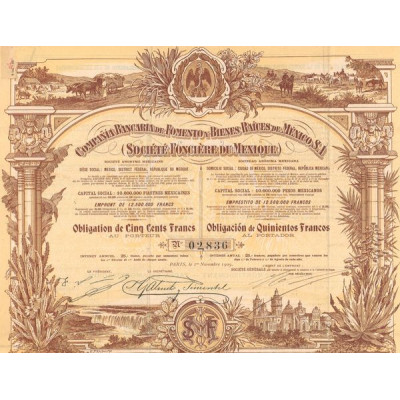 Cia Bancaria de Fomento y Bienes Raiges de México - Société Foncière du Mexique (Obl 500F)