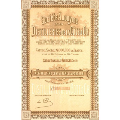 S.A des Distilleries de la Côte d Or (Act 500 F)