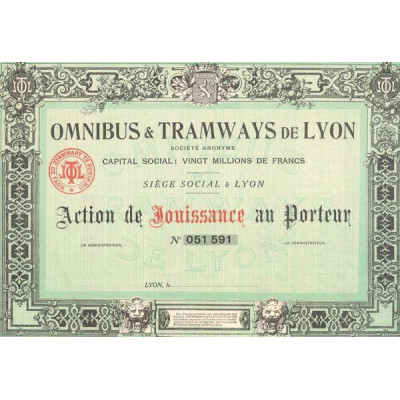 Omnibus & Tramways de Lyon (Act de Jouissance)