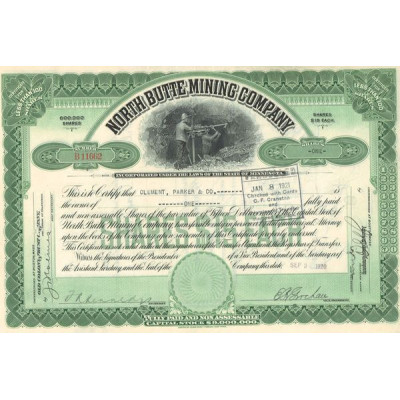 North Butte Mining Cy (Titre 1 Act 15$)