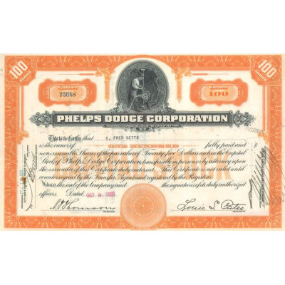 Phelps Dodge Corp (Titre 100 Act)