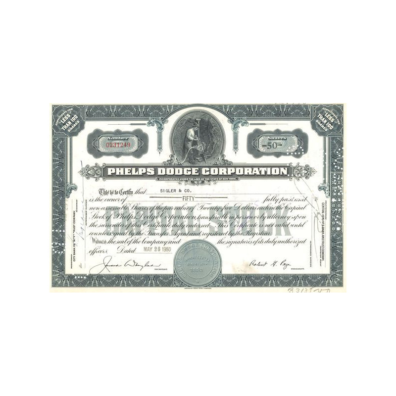 Phelps Dodge Corp (Titre 50 Act)