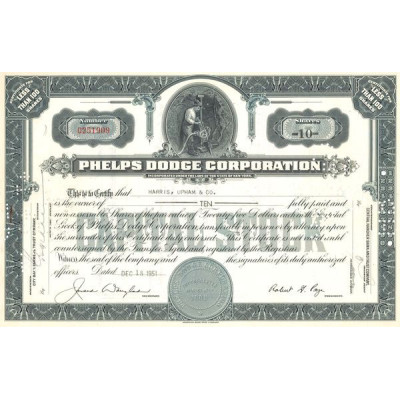 Phelps Dodge Corp (Titre 10 Act)