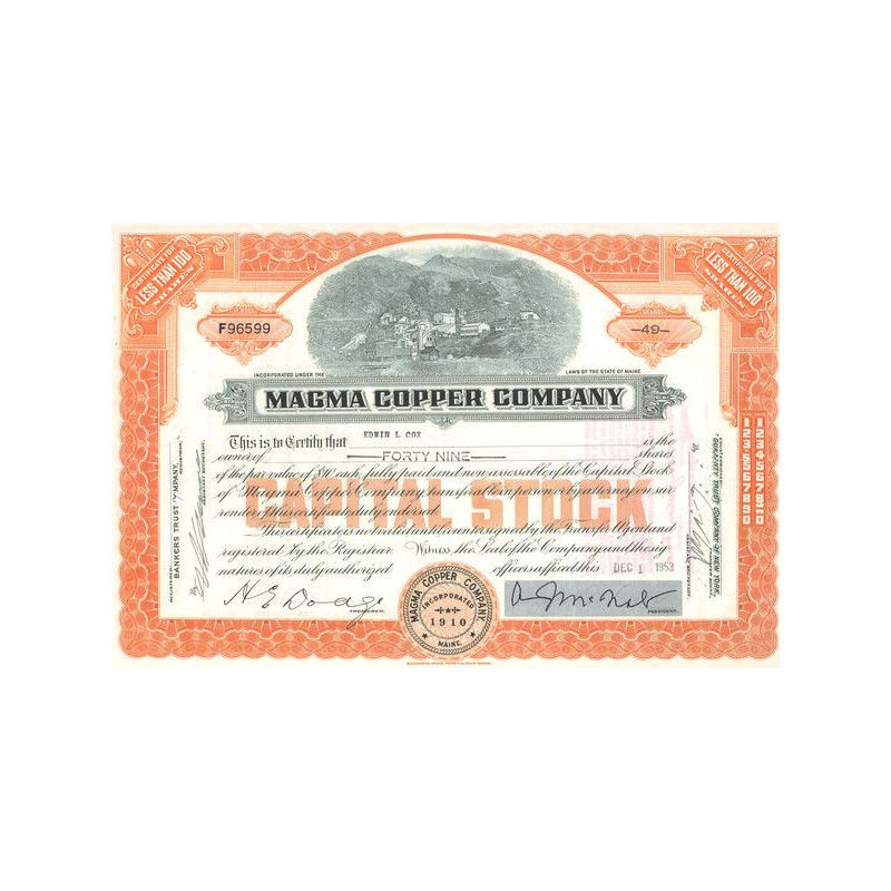 Magma Copper Cy (Titre 49 Act)