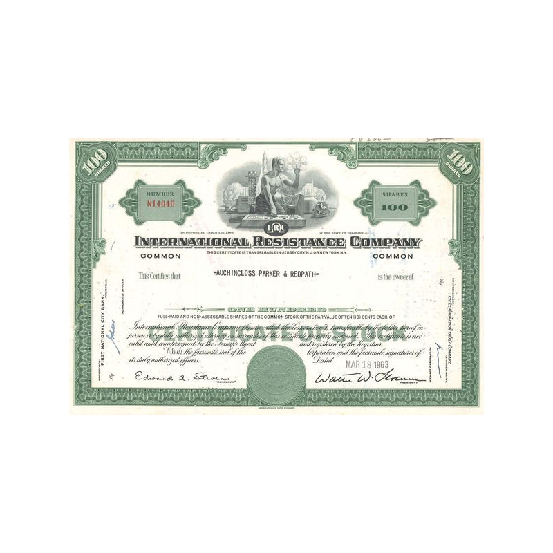 International Resistance Cy (Titre 100 Act)