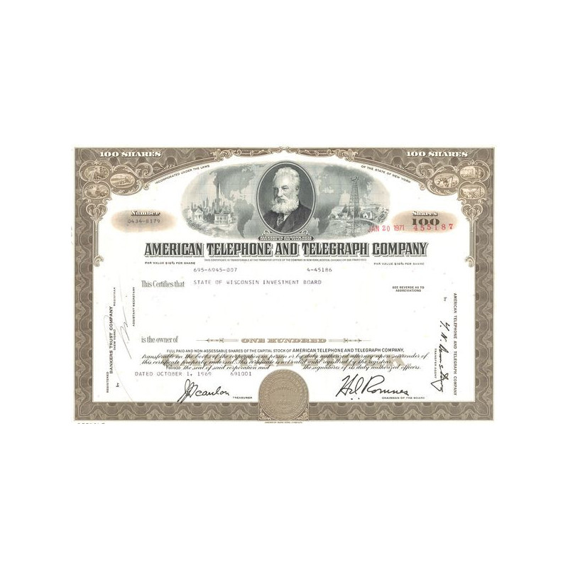 American Telephone and Telegraph Cy (Titre 100 Act)