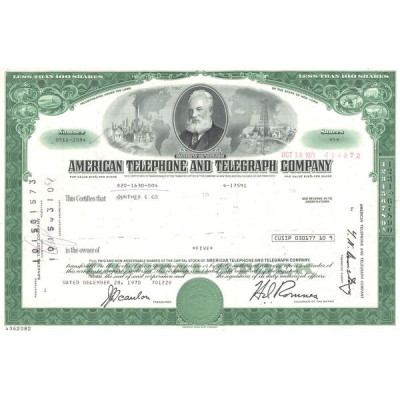 American Telephone and Telegraph Cy (Titre 05 Act)
