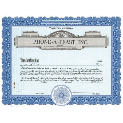 Phone-a-Feast Inc (Blanquette)(Act)