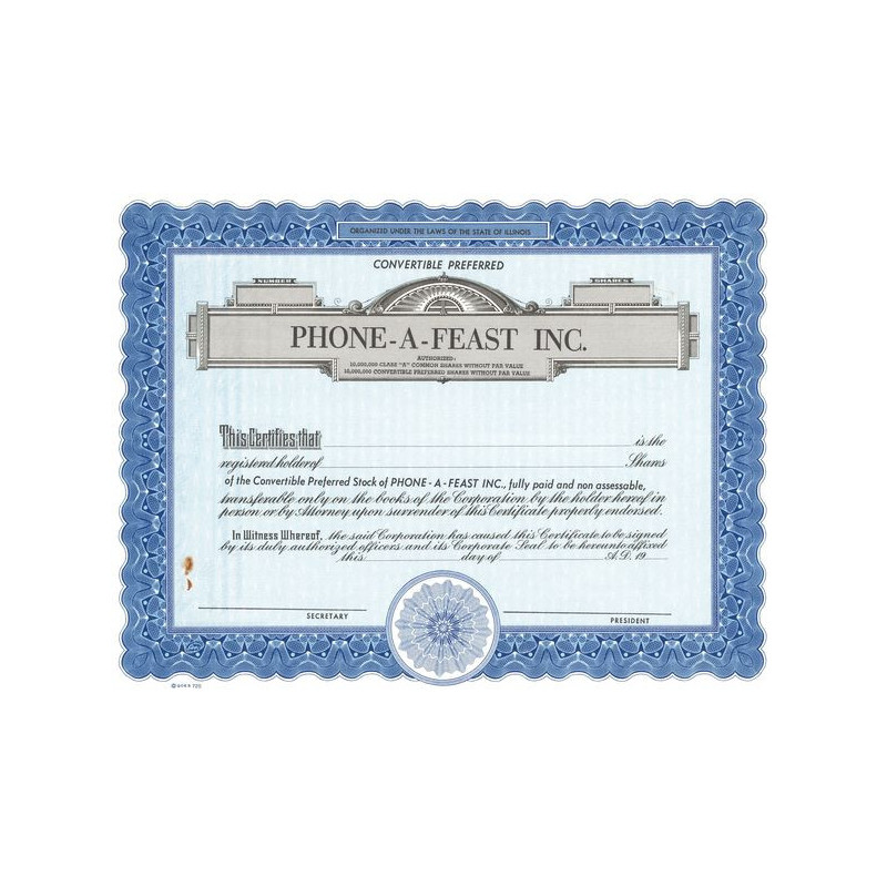 Phone-a-Feast Inc (Blanquette)(Act)