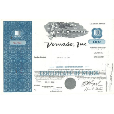 Vornado Inc (Titre 100 Act)