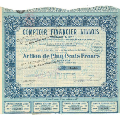 Comptoir Financier Lillois "Richaud & Cie" (Act 500 F)