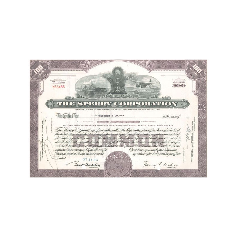 The Sperry Corporation (Titre 100 Act)