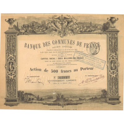 Banque des Communes de France (Act 500 F)