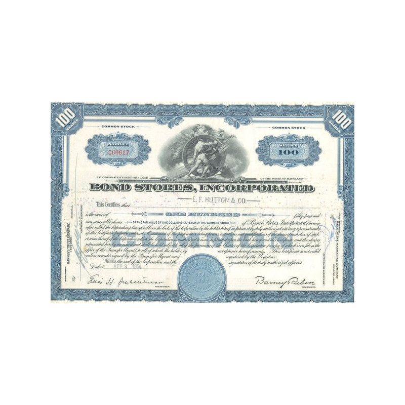 Bond Stories Inc (Titre 100 Act 1$)