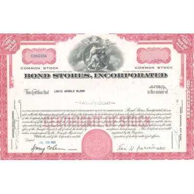 Bond Stories Inc (Titre 028 Act 1$)