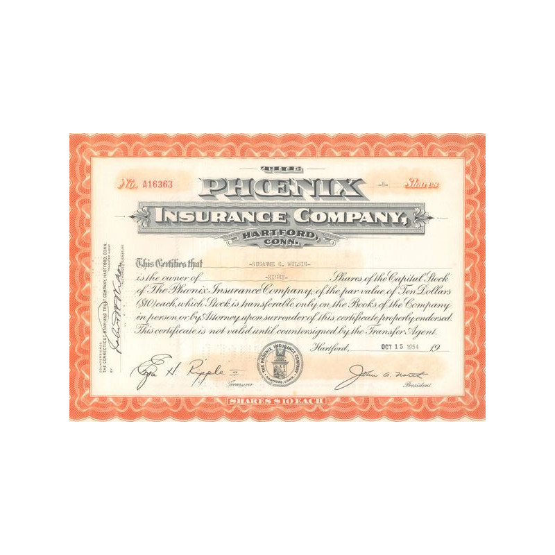 The Phoenix Insurance Cy (Titre 8 Act 10$)