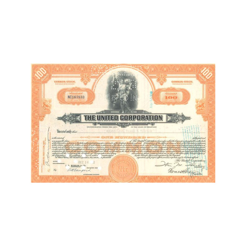 The United Corp (Titre 100 Act 1$)