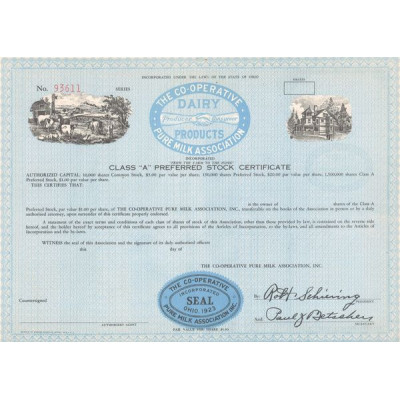 The Co-operative Pure Milk Association - Dairy Products (Act 3$)