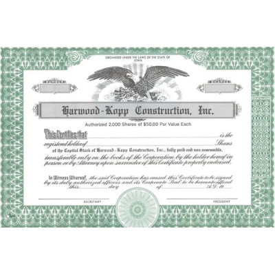 Barwood-Kopp Construction Inc (Blanquette)(Titre 01 Act 50$)