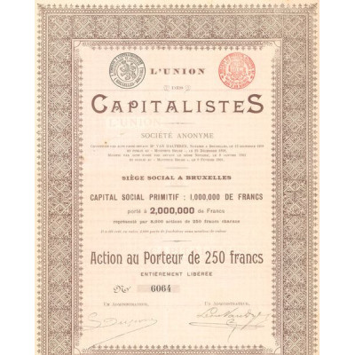 L'Union des Capitalistes (Act 250 F) (marron)