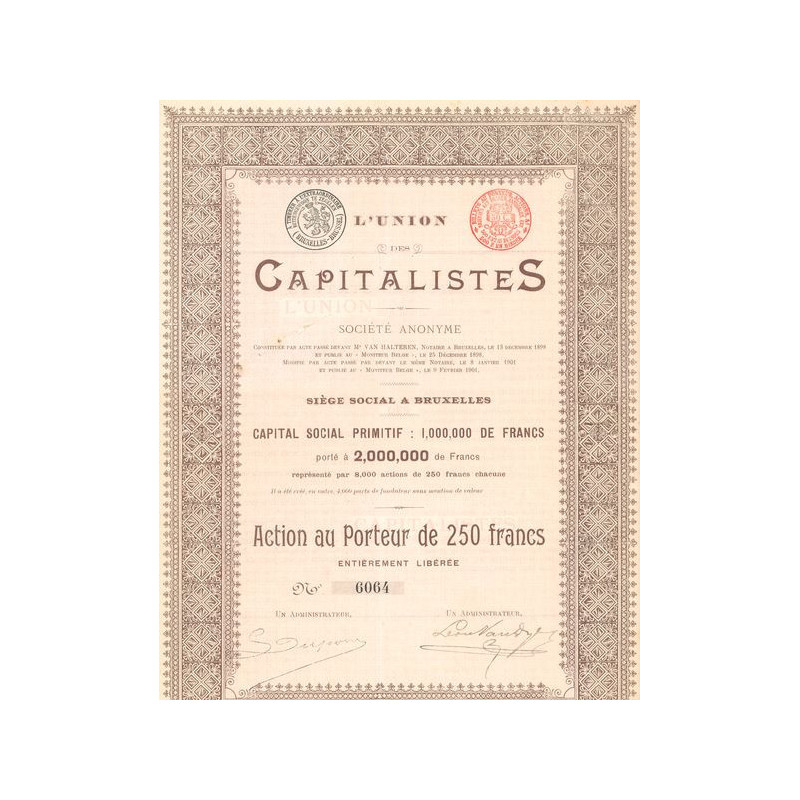 L'Union des Capitalistes (Act 250 F) (marron)