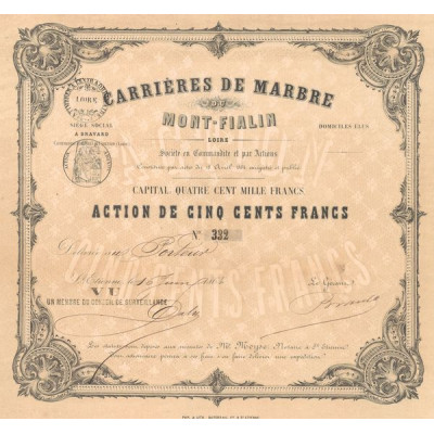 Carrières de Marbre du Mont-Fialin (Act 500 F)