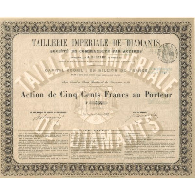 Taillerie Impériale de Diamants (Act 500 F)