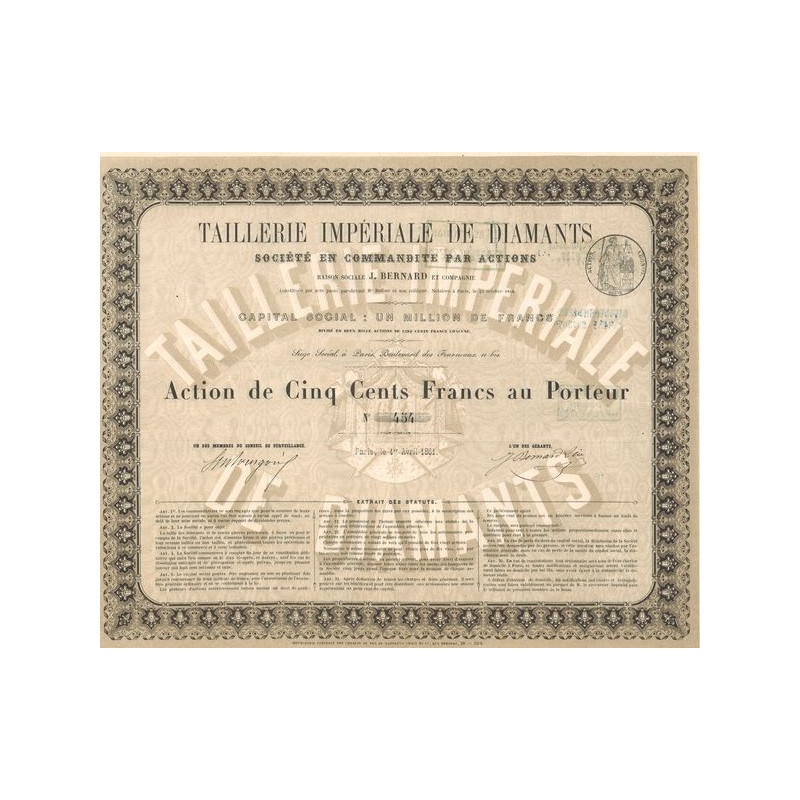 Taillerie Impériale de Diamants (Act 500 F)