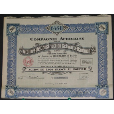 Cie Française des Ateliers de Construction Schwartz-Hautmont