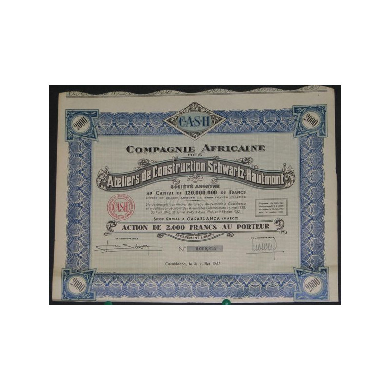 Cie Française des Ateliers de Construction Schwartz-Hautmont