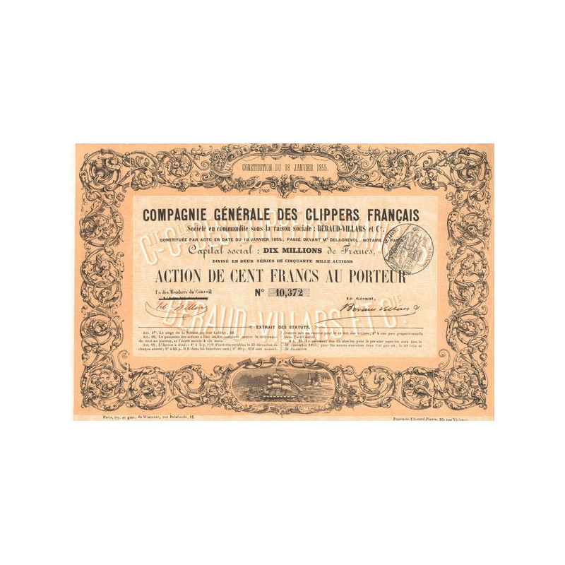 Cie Gale des Clippers Français (Act 100 F)