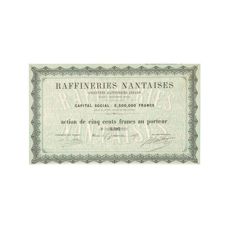 Raffineries Nantaises Anciennes Raffineries Cézard (Act 500 F)