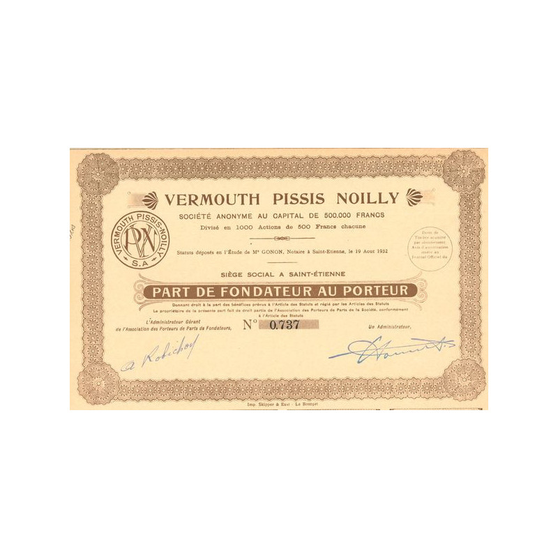 Vermouth Pissis Noilly (PF)