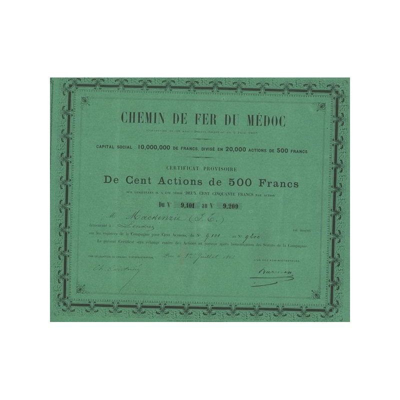 Chemin de Fer du Médoc (Act 500 F)