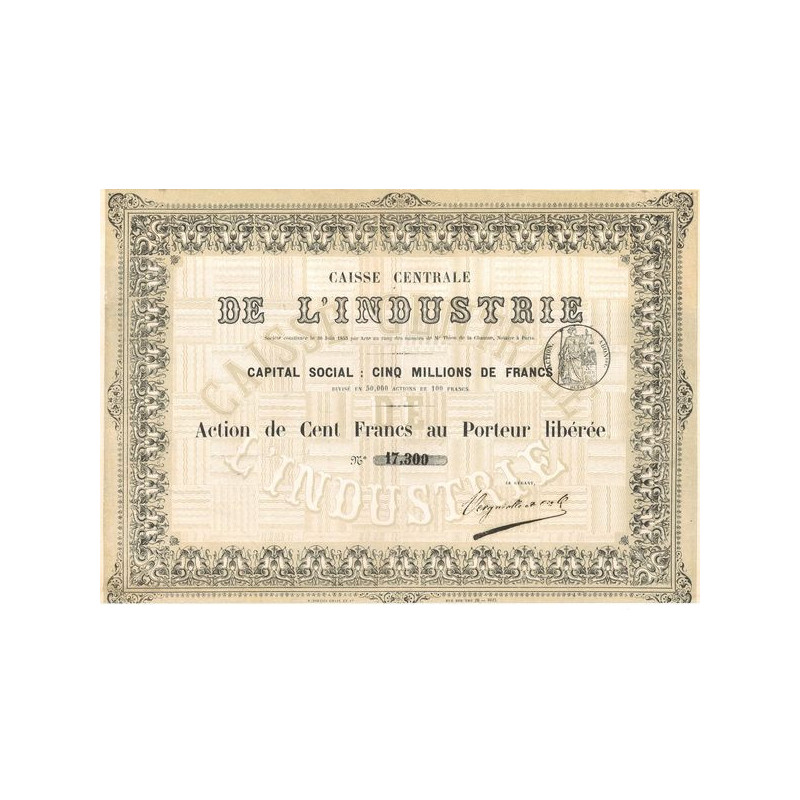 Caisse Centrale de l'Industrie (Act 500 F)