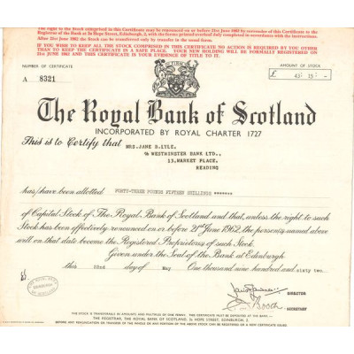 The Royal Bank of Scotland (Act 43.15 Shillings)