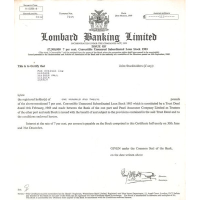 Lombard Banking Ltd (Act 112 £)