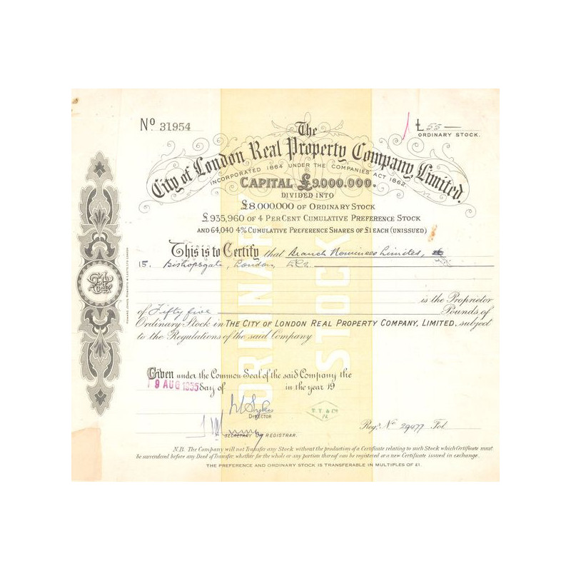 The City of London Real Property Cy Ltd (Titre 55 Act 1 £)
