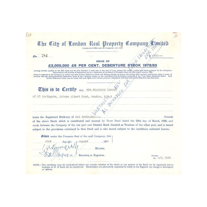 The City of London Real Property Cy Ltd (Act 1000 £)