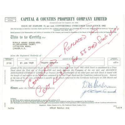 Capital & Counties Property Cy Ltd (Act 31 £)