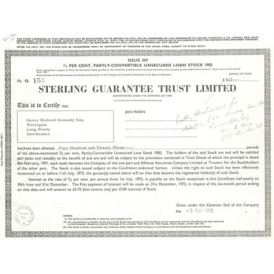 Sterling Guarantee Trust Ltd (Act 423 £)