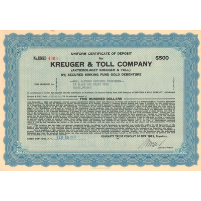 Kreuger & Toll Cy (Act 500 $)