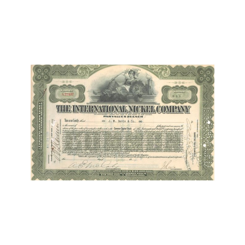 The International Nickel Cy (Titre 04 Act 25$)