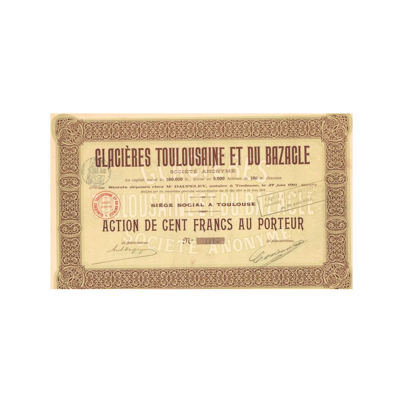 Glacières Toulousaine et du Bazacle (Act 100 F)