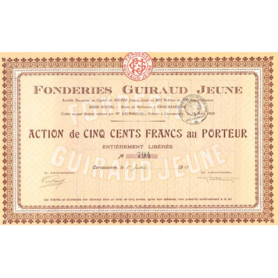 Fonderies Guiraud Jeune (Act 500 F)