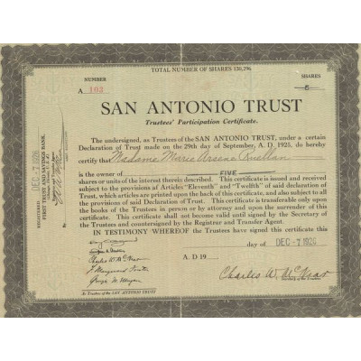 San Antonio Trust (Titre 05 Act)