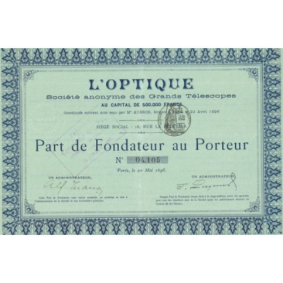 L'Optique S.A des Grands Télescopes (PF)
