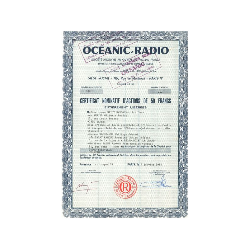 Océanic-Radio (Act 50F)