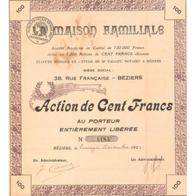 La Maison Familiale (Act 100F)