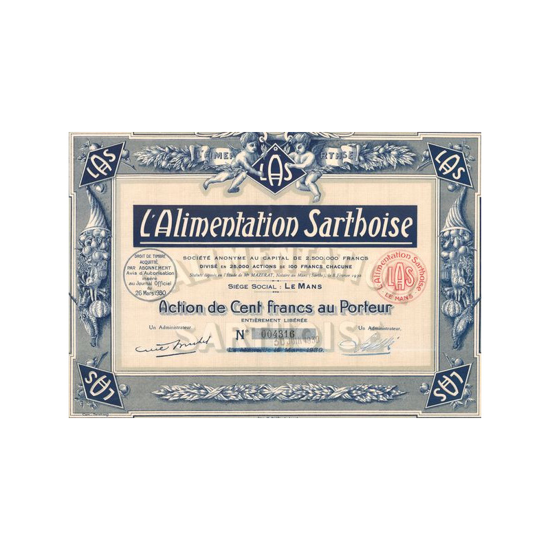 L'Alimentation Sarthoise (Act 100 F)